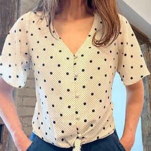 Sienna Sky 100% polyester blouse size sm